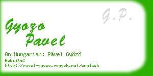 gyozo pavel business card